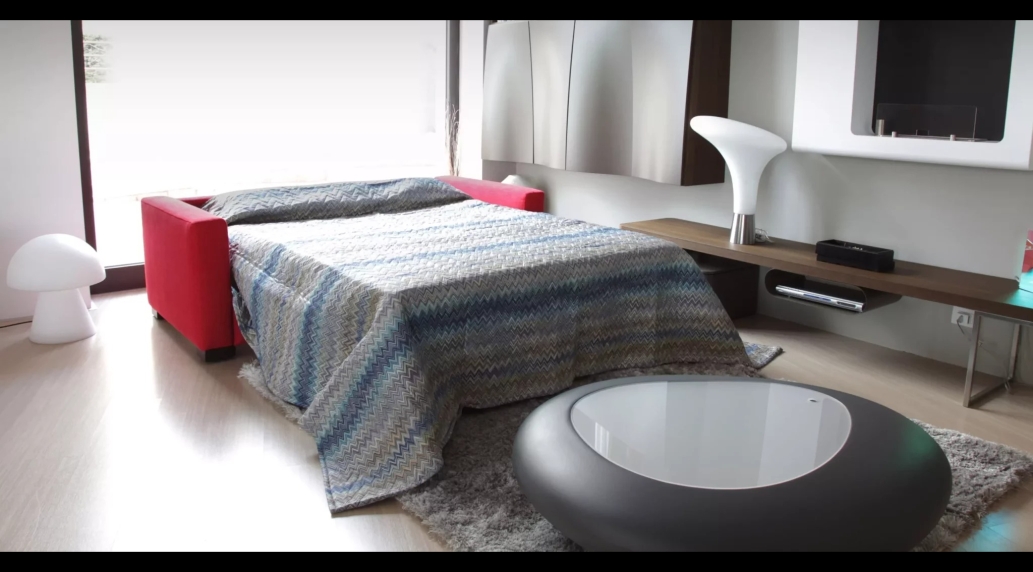 ספה תלת מושבית נפתחת למיטה זוגית דגם ALCOVA