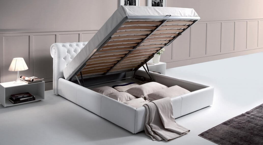 מיטה זוגית עם ארגז אחסון דגם ROYAL