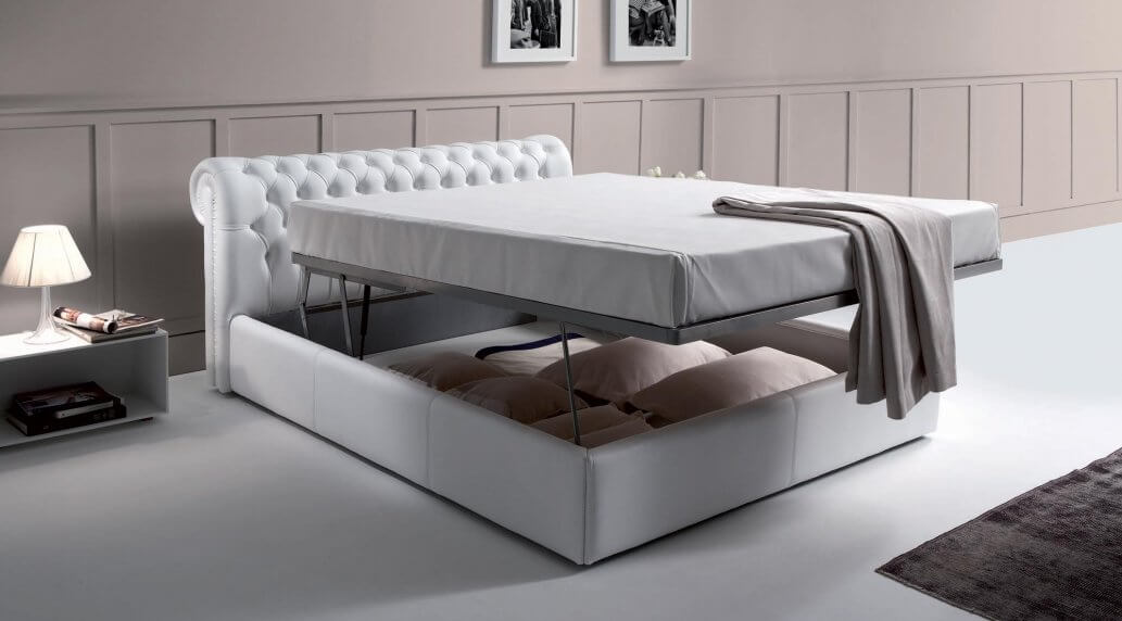 מיטה זוגית עם ארגז אחסון דגם ROYAL
