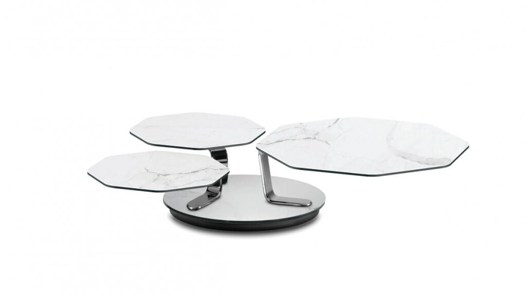 שולחן נפתח מזכוכית דגם BATIS