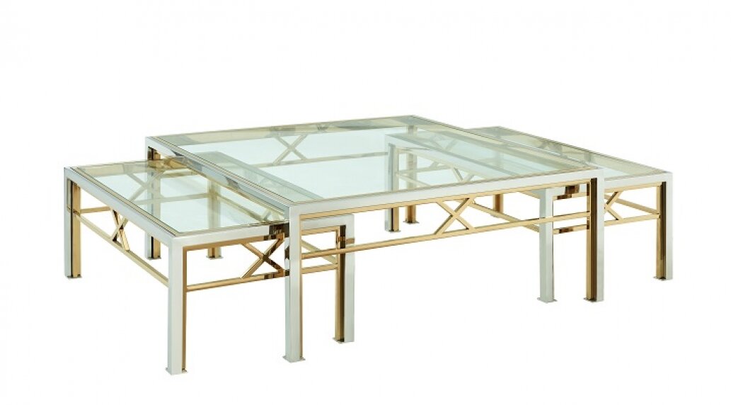 שולחן מזכוכית לסלון מדגם ALBAMA