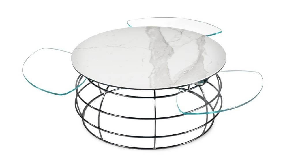 שולחן זכוכית לסלון BARRIQUE 