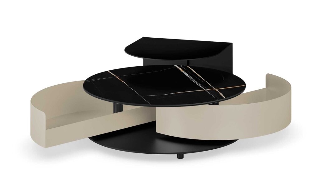 שולחן סלון נפתח דגם THETA SHELF