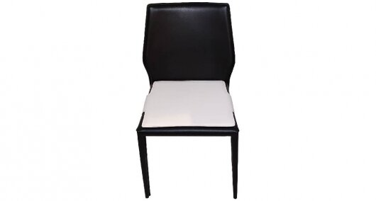 כסא נאפל שחור כיסוי מושב לבן